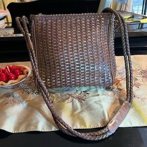 Woven Leather Bag